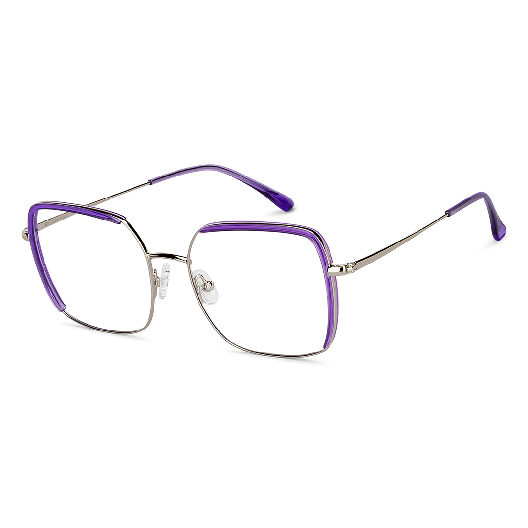 John Jacobs Silver Full Rim Square right side