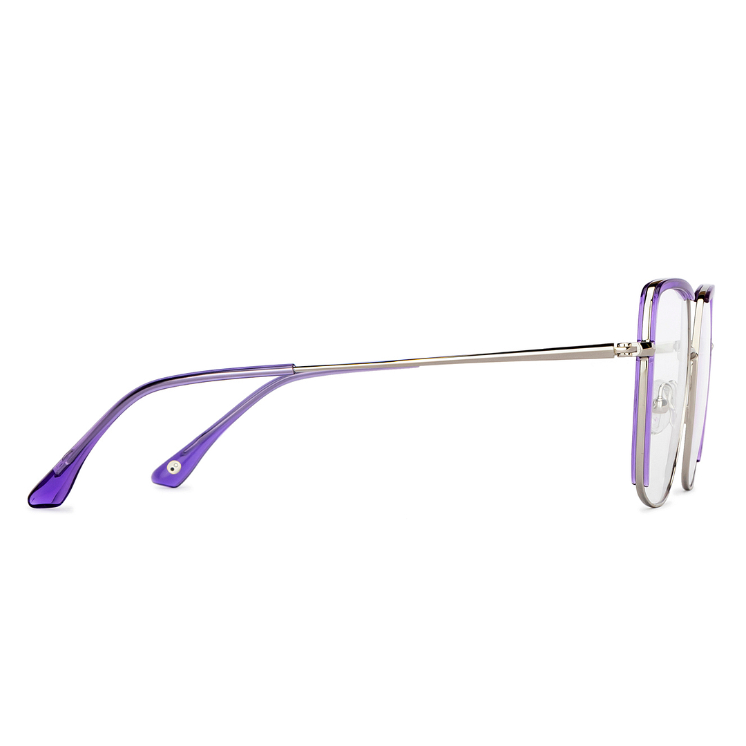 John Jacobs Silver Full Rim Square left side