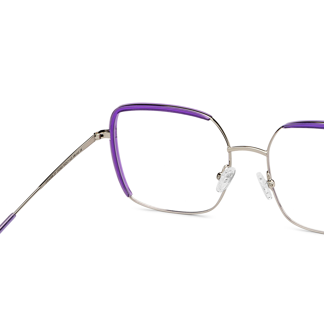 John Jacobs Silver Full Rim Square right side