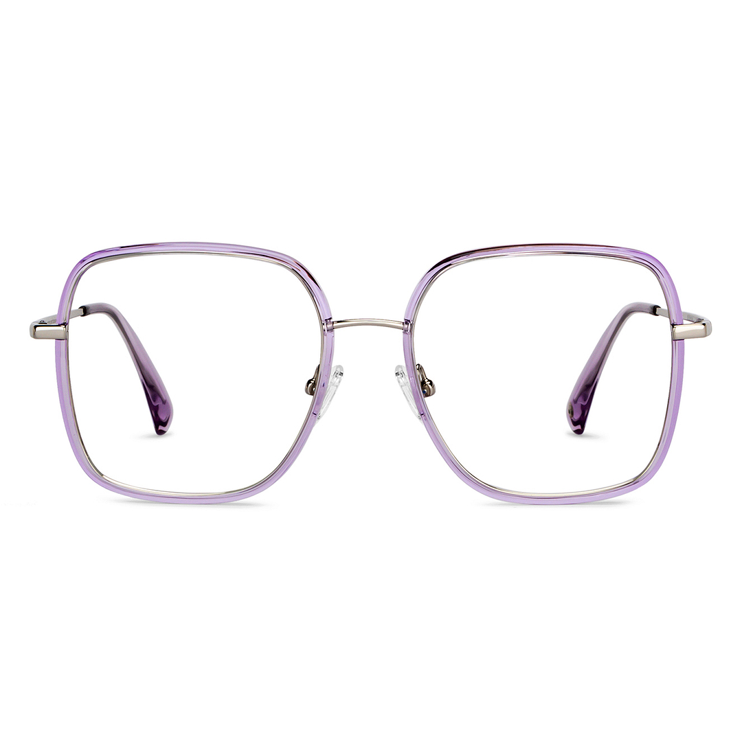 John Jacobs Silver Full Rim Square right side