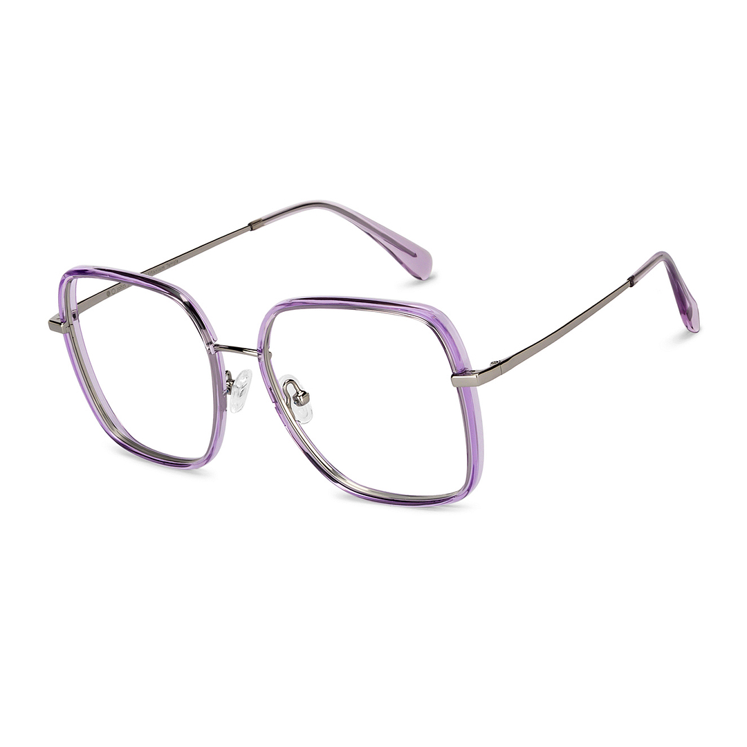 John Jacobs Silver Full Rim Square left side