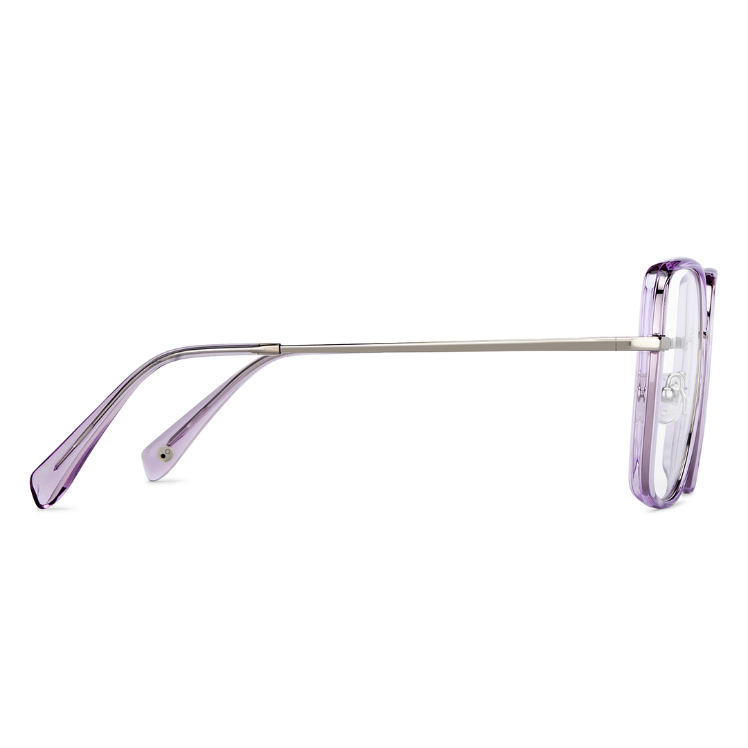 John Jacobs Silver Full Rim Square left side