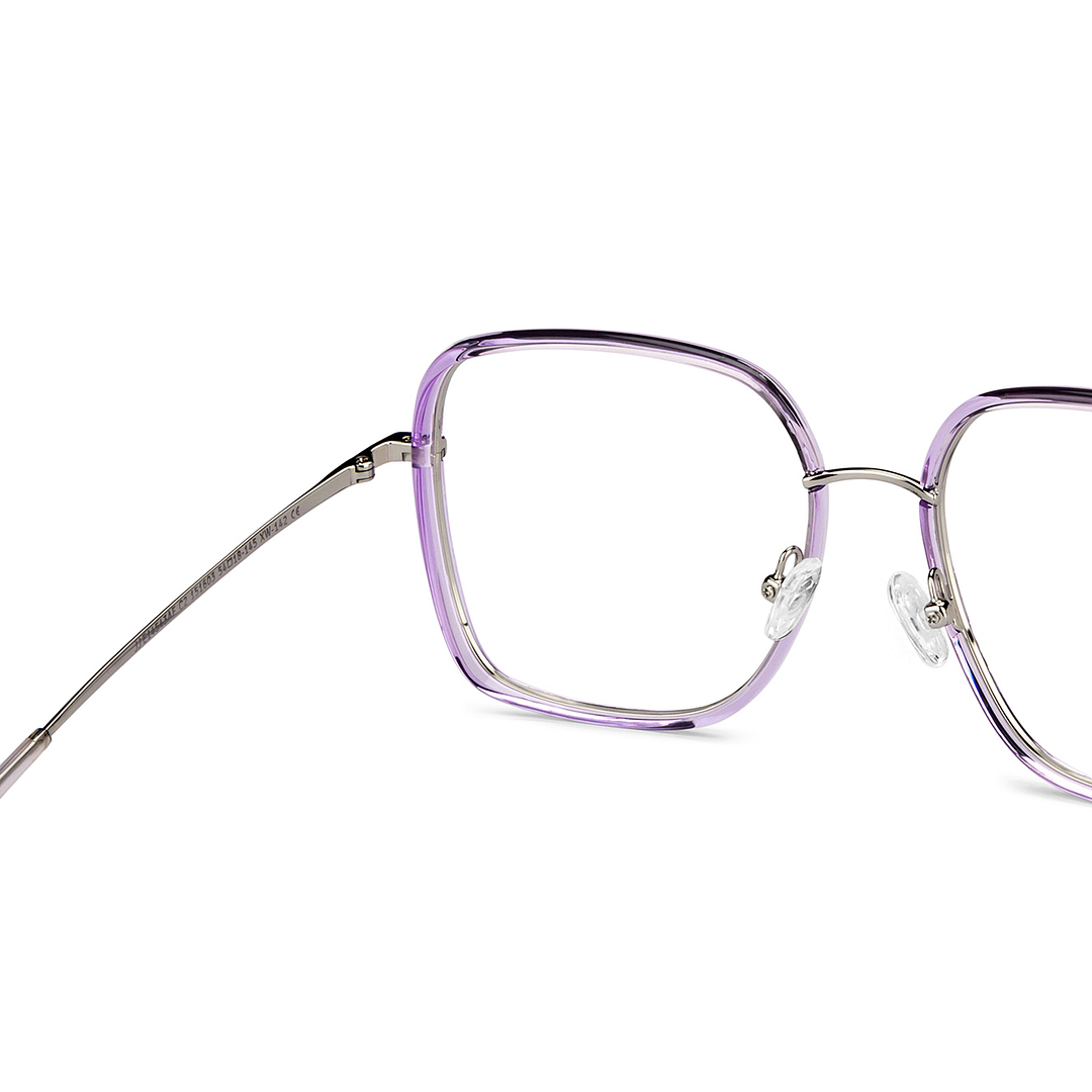 John Jacobs Silver Full Rim Square right side