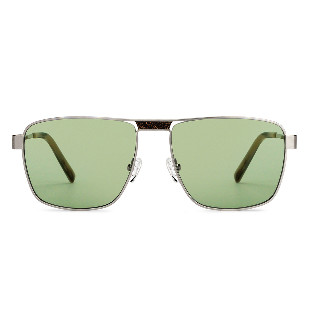 John Jacobs Online Silver Full Rim Square left side