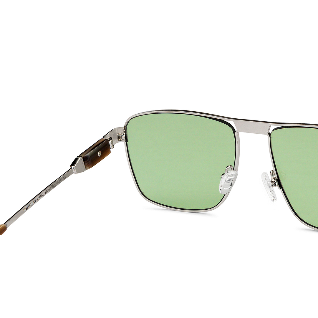 John Jacobs Online Silver Full Rim Square right side