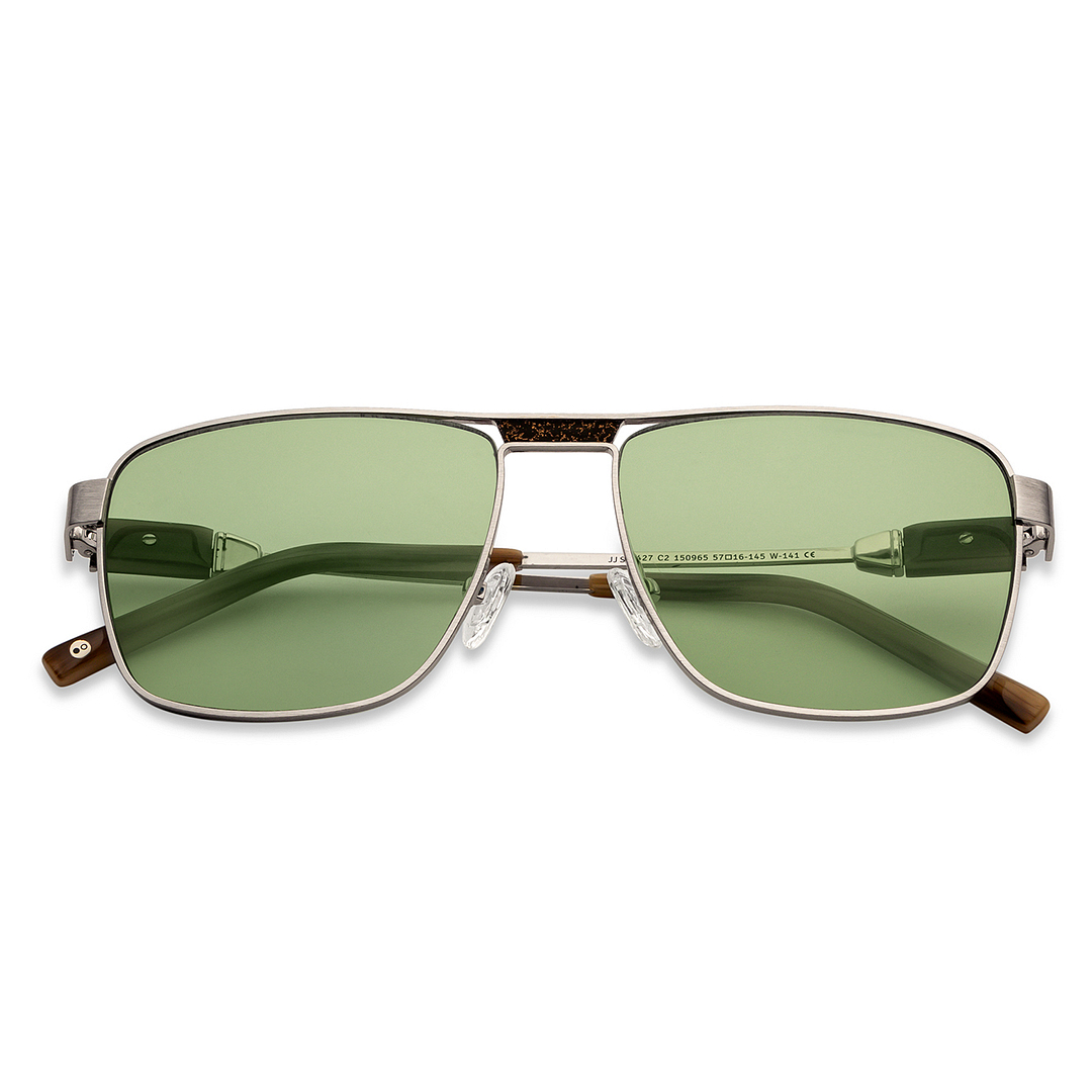 John Jacobs Online Silver Full Rim Square left side