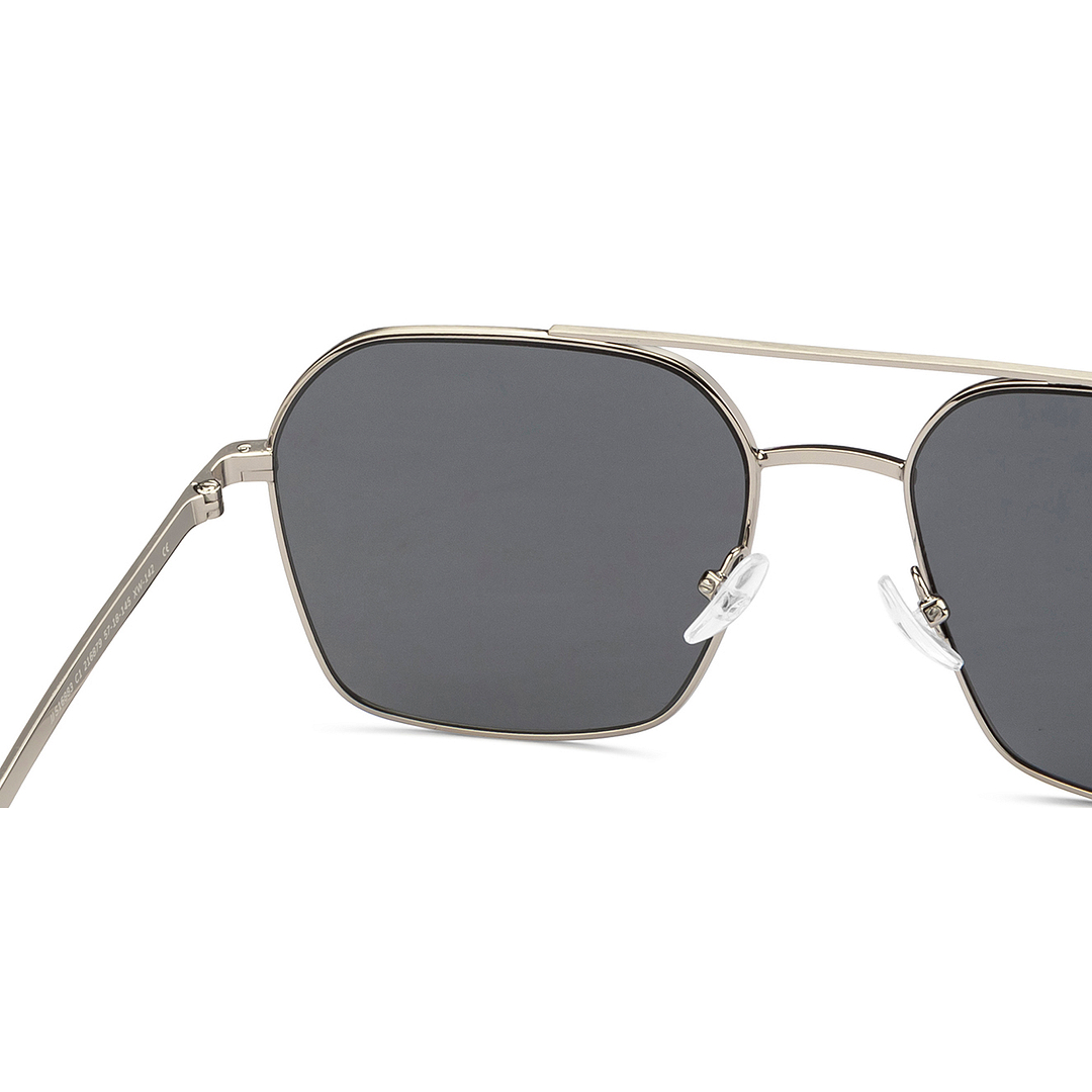 John Jacobs Silver Full Rim Square right side