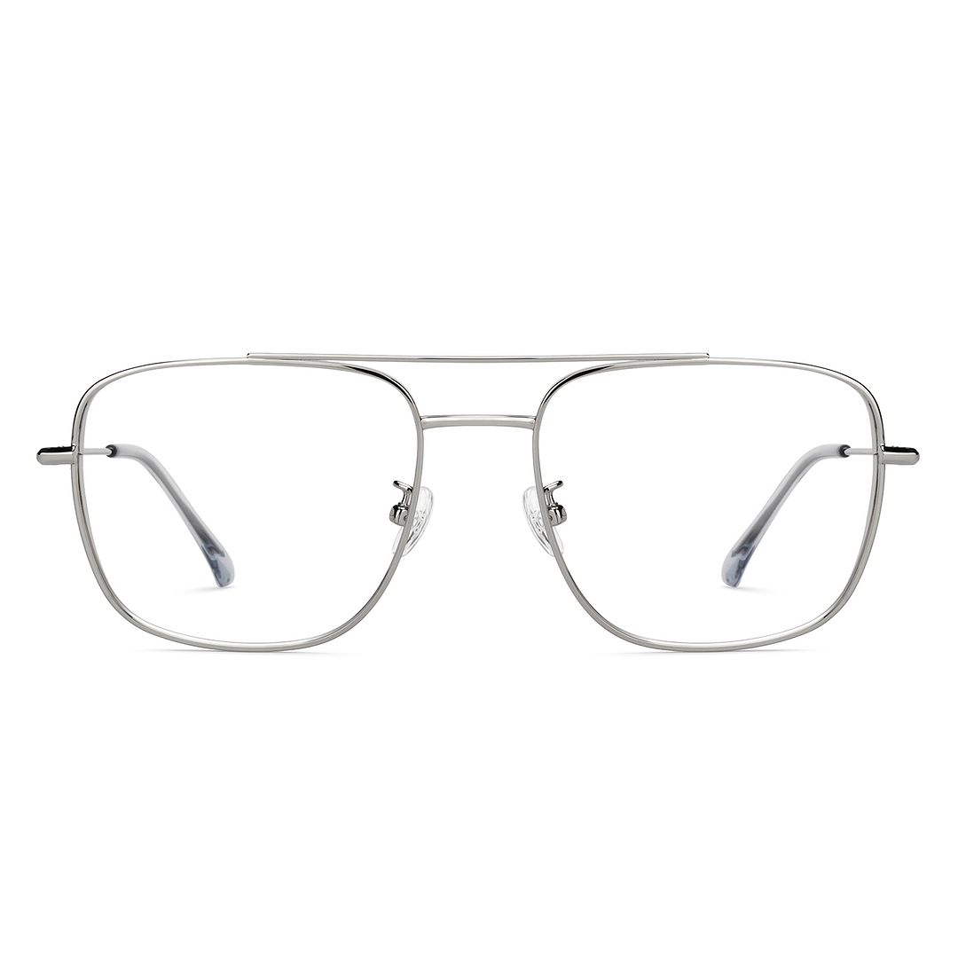John Jacobs Silver Full Rim Aviator right side