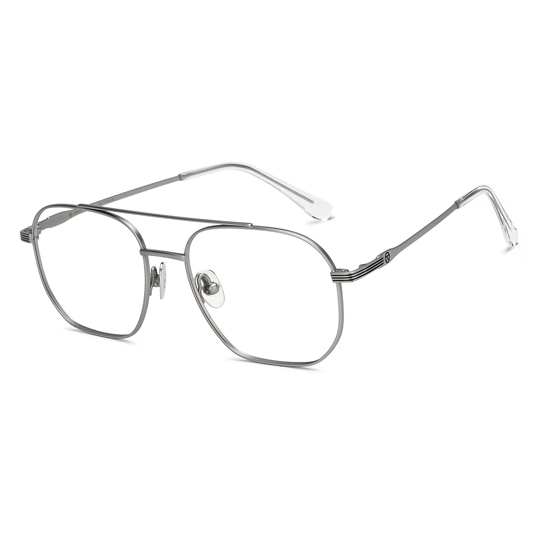 John Jacobs Online Silver Full Rim Aviator right side
