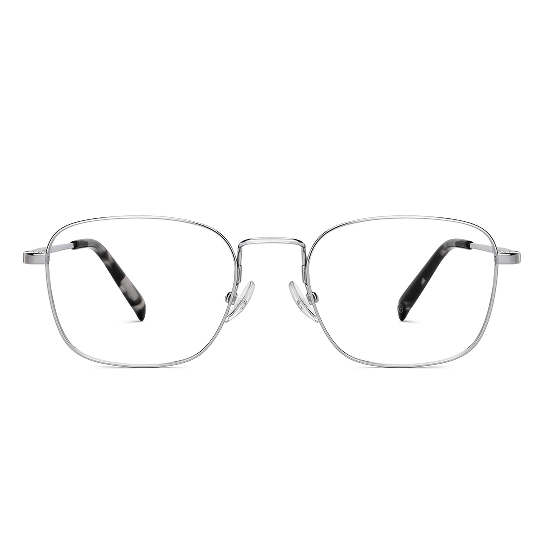 John Jacobs Online Silver Full Rim Square left side