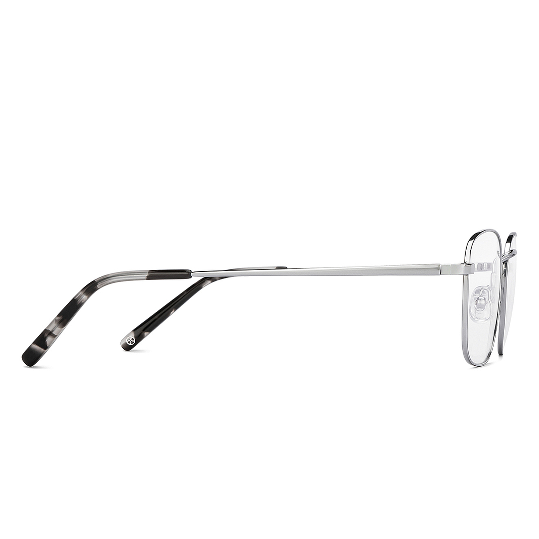 John Jacobs Online Silver Full Rim Square left side