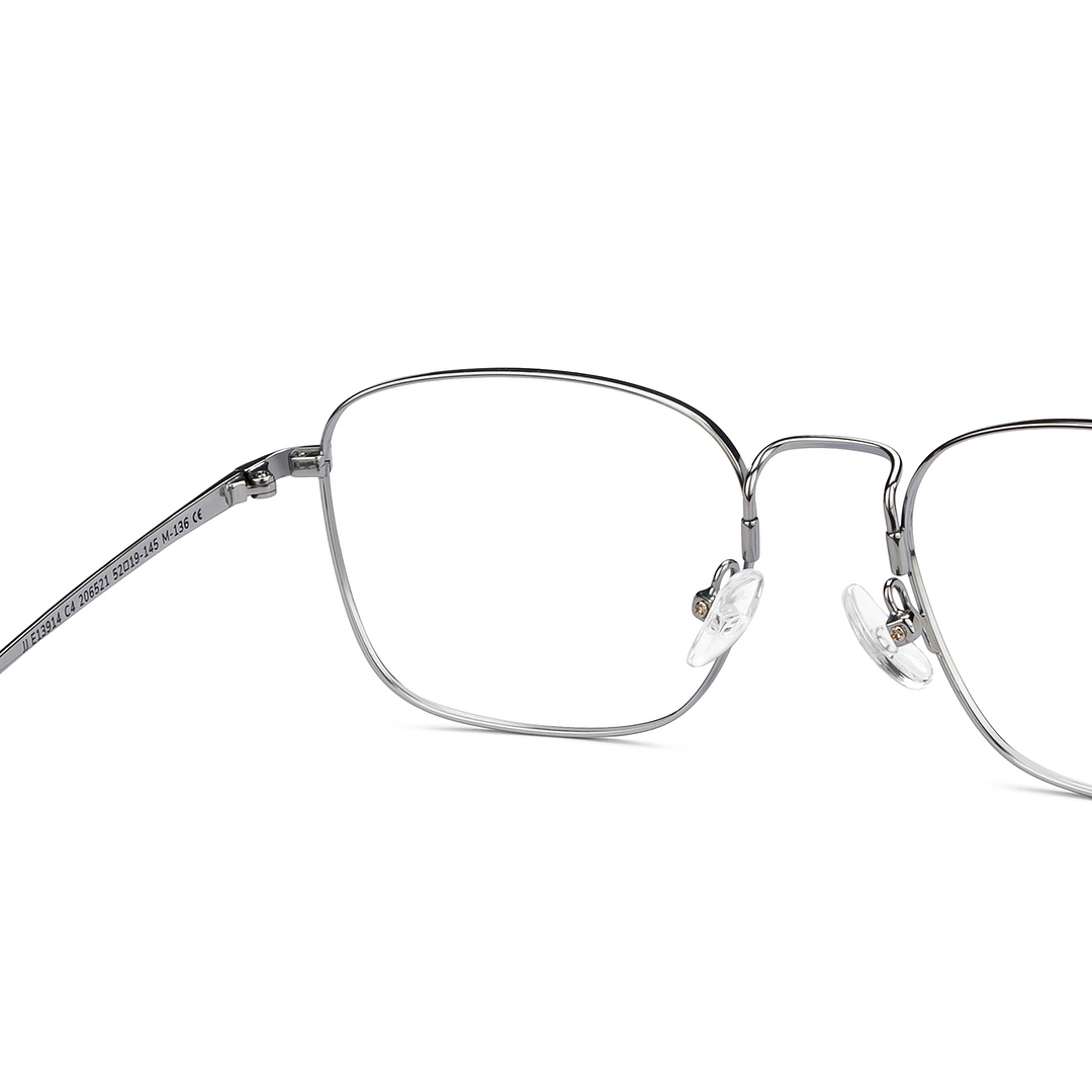 John Jacobs Online Silver Full Rim Square right side