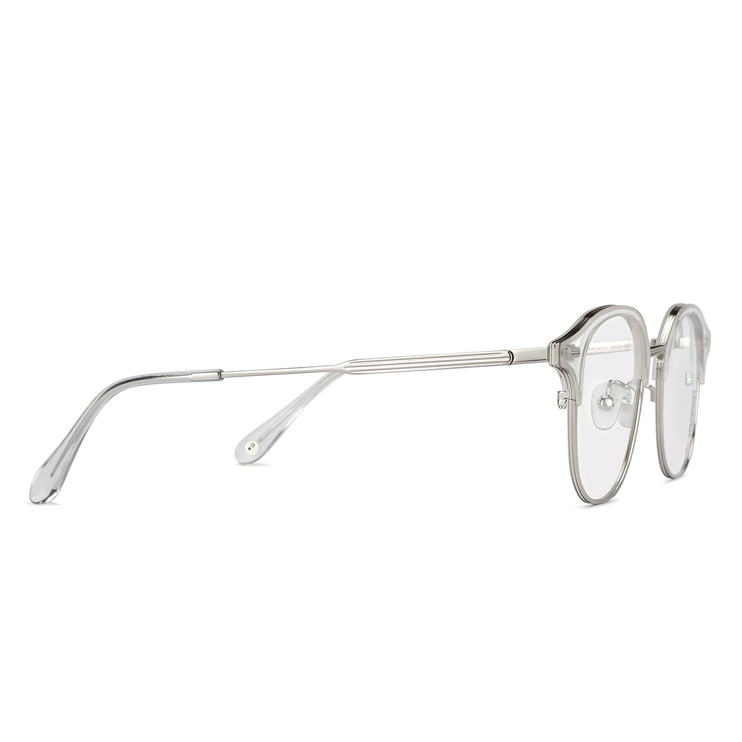 John Jacobs Online Silver Full Rim Round left side