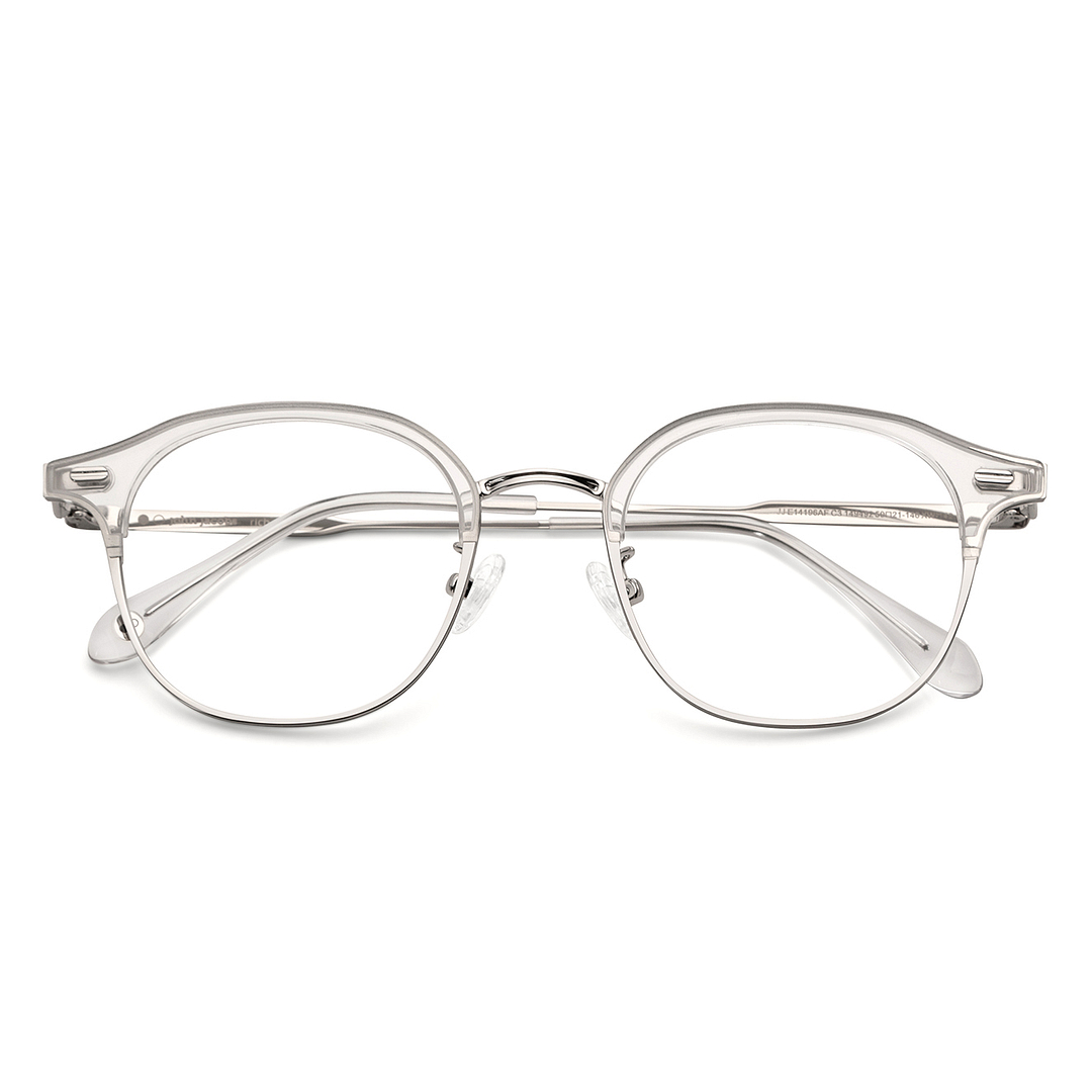 John Jacobs Online Silver Full Rim Round left side