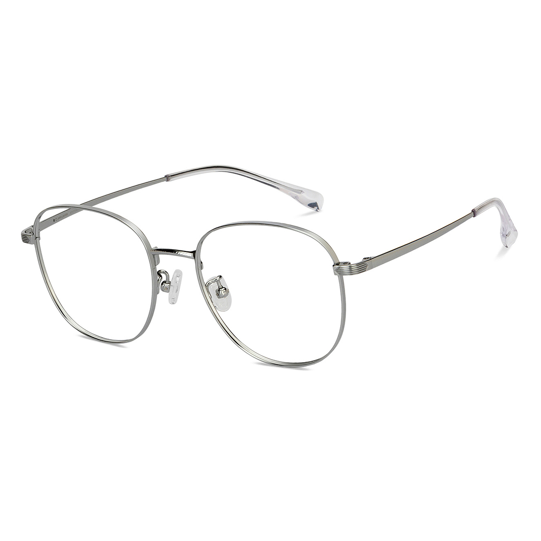 John Jacobs Silver Full Rim Square right side