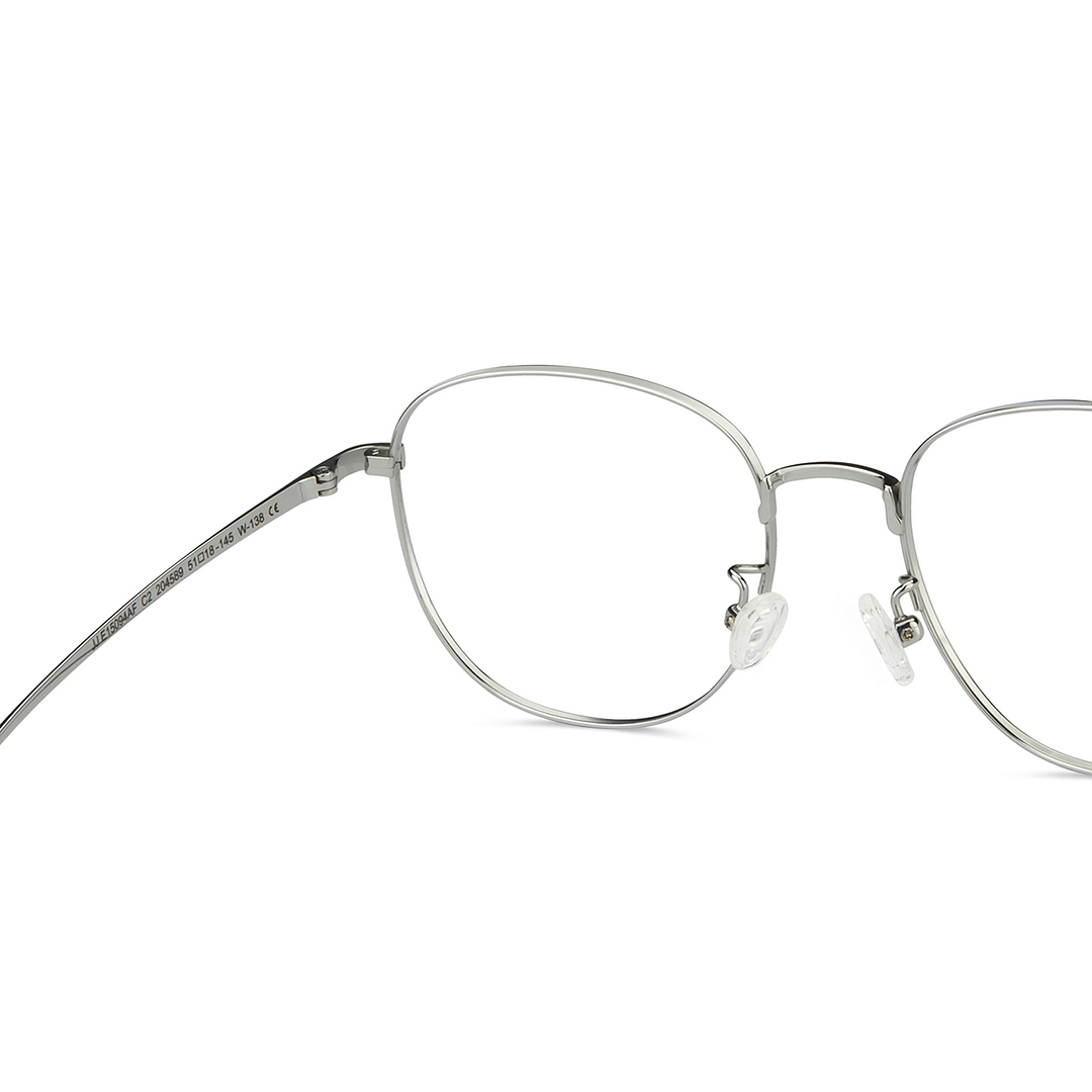 John Jacobs Silver Full Rim Square right side