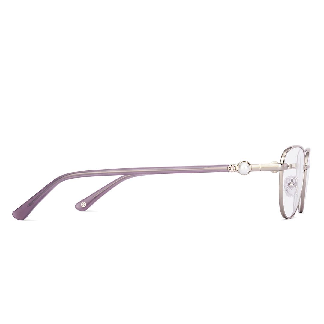 John Jacobs Silver Full Rim Cat Eye right side