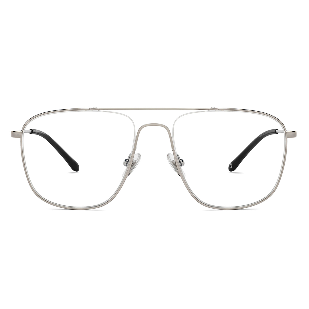 John Jacobs Online Silver Full Rim Square left side