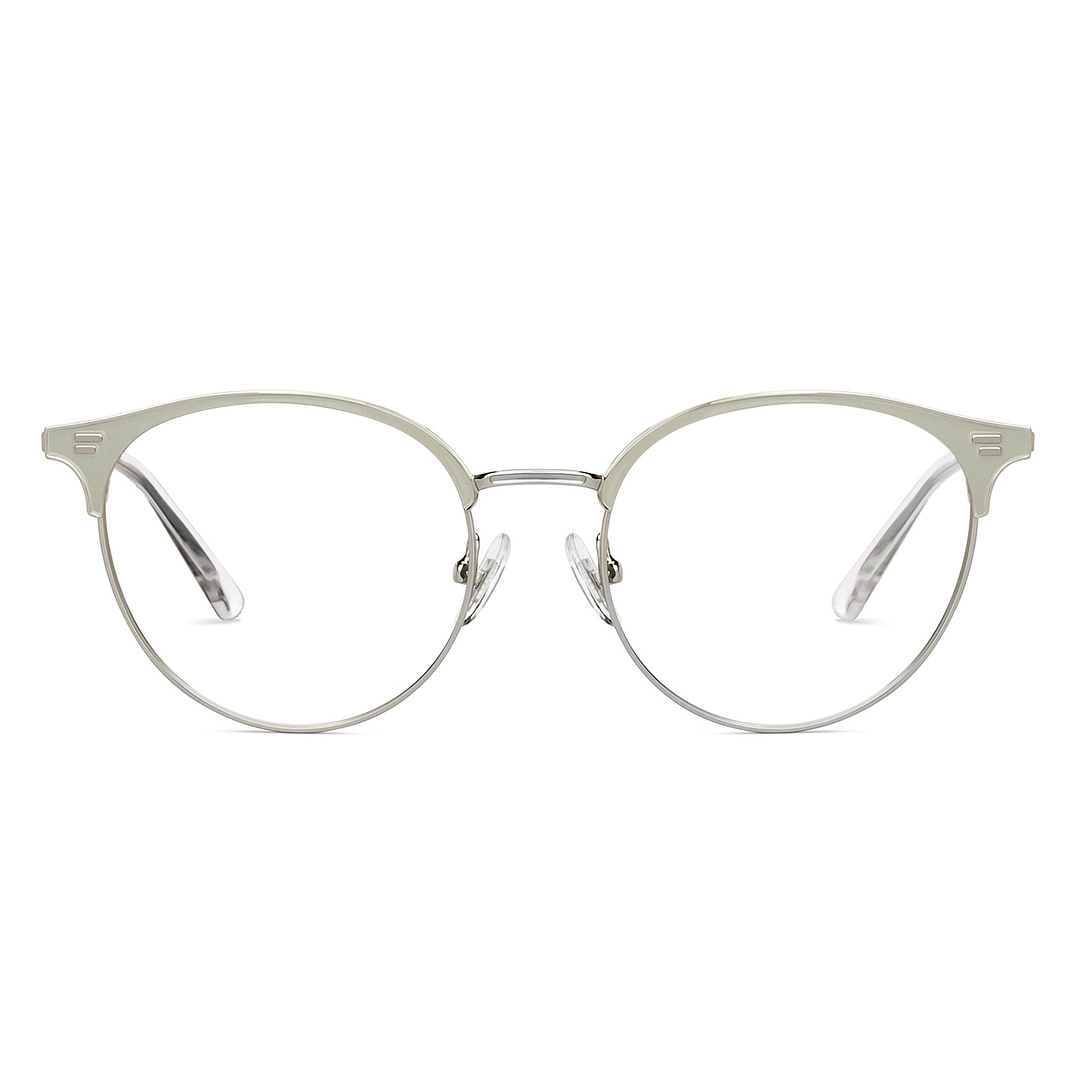 John Jacobs Online Silver Full Rim Round left side