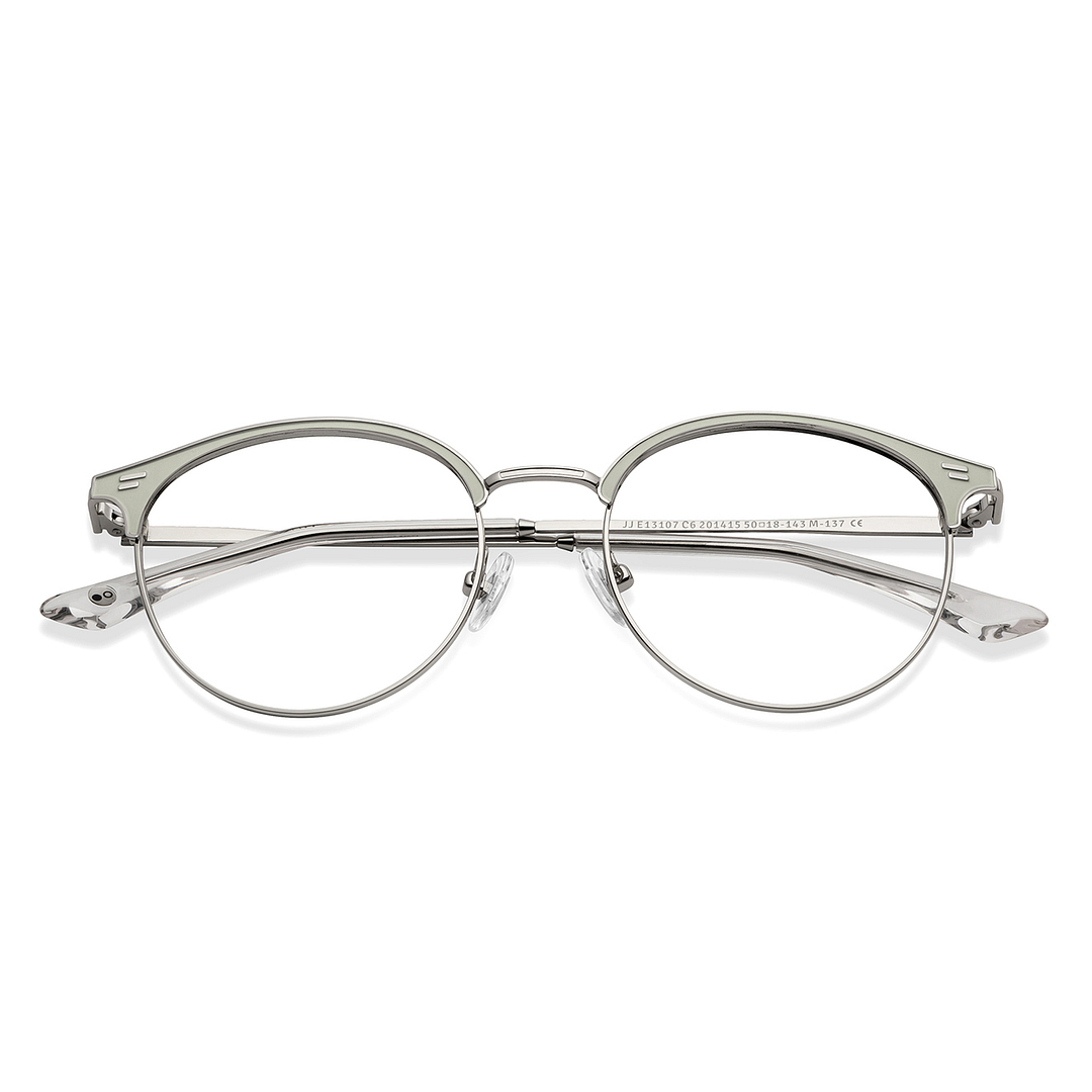 John Jacobs Online Silver Full Rim Round left side
