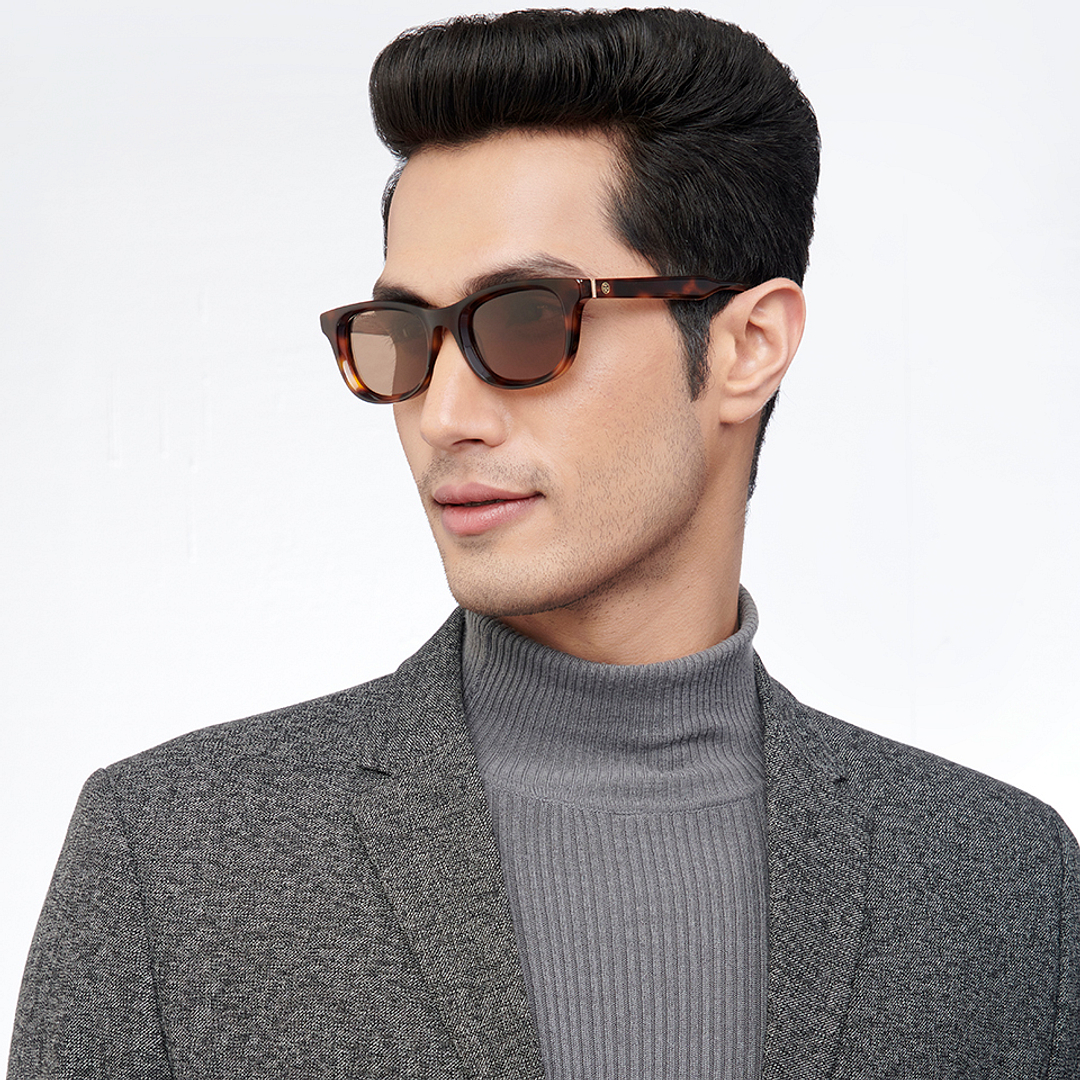 John Jacobs Online Tortoise Full Rim Rectangle right side