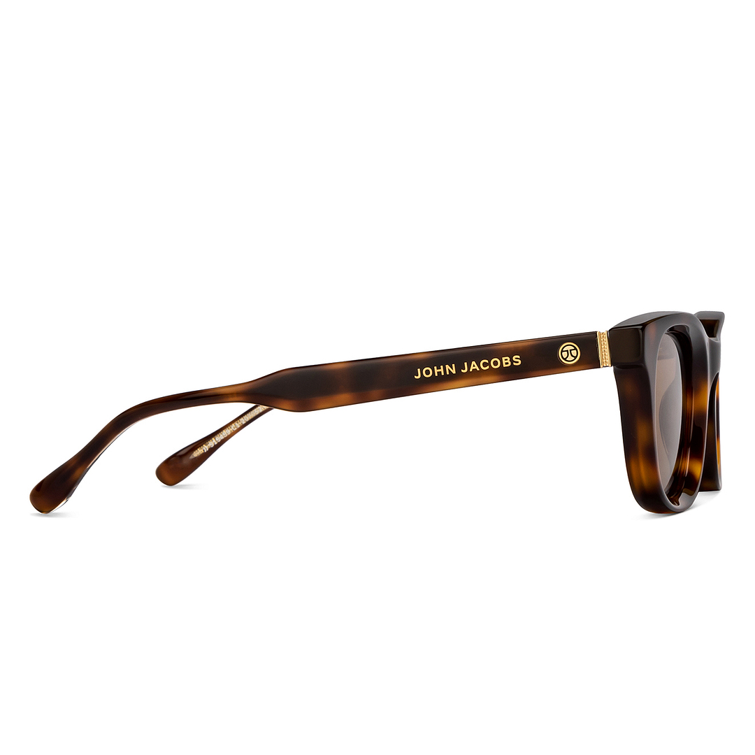 John Jacobs Online Tortoise Full Rim Rectangle left side