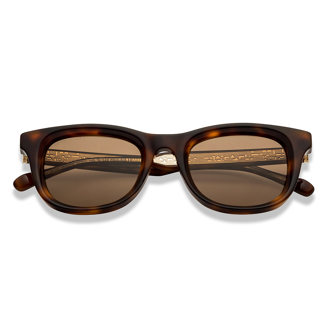 John Jacobs Online Tortoise Full Rim Rectangle left side