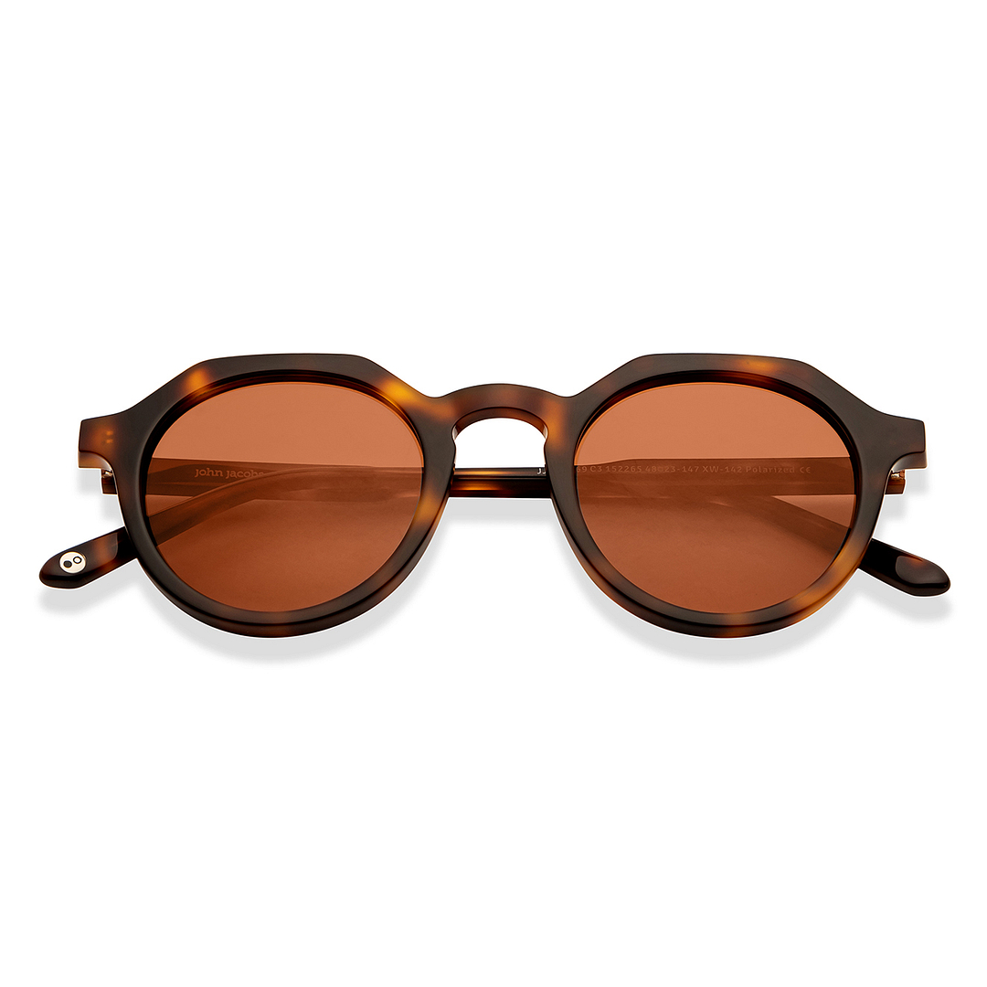 John Jacobs Online Tortoise Full Rim Round left side