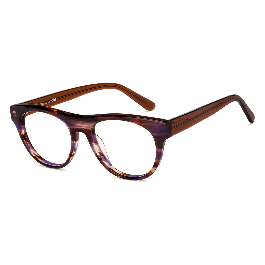 John Jacobs Tortoise Full Rim Square right side