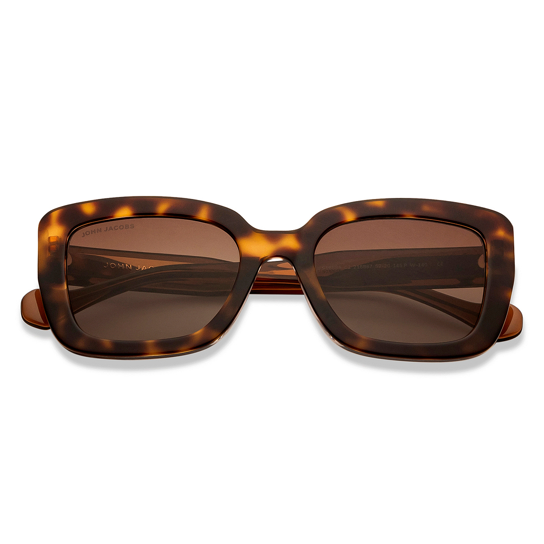 John Jacobs Online Tortoise Full Rim Rectangle left side