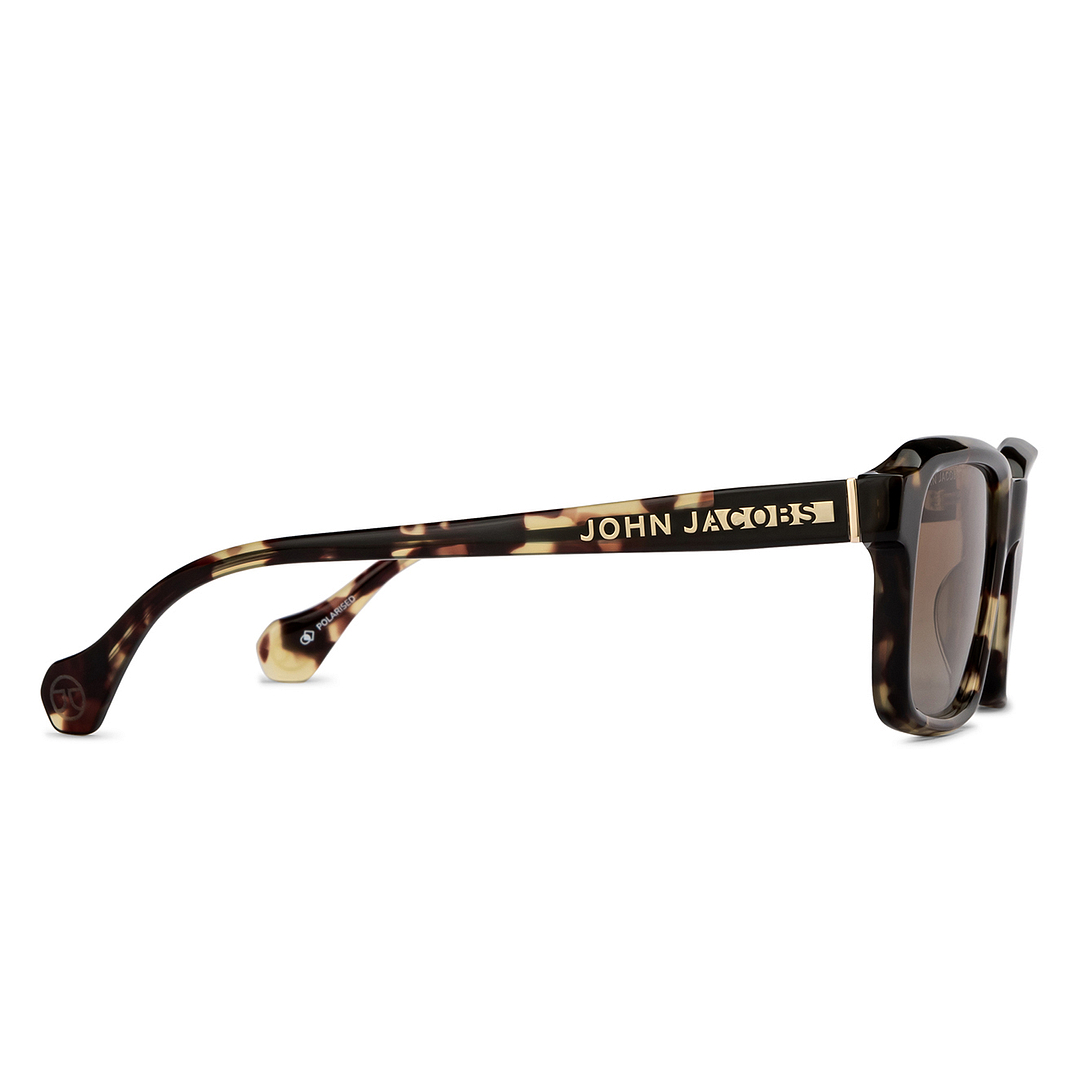 John Jacobs Online Tortoise Full Rim Square left side
