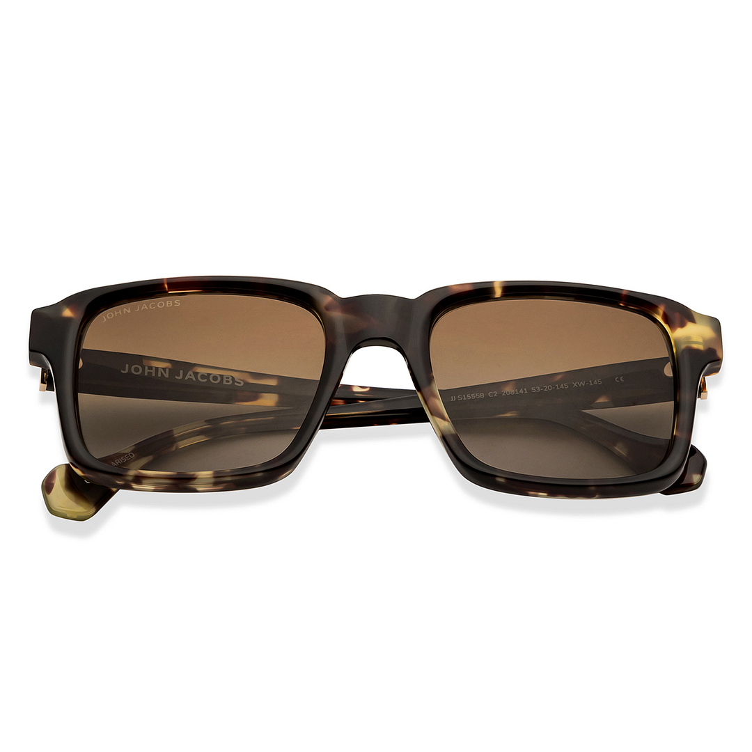 John Jacobs Online Tortoise Full Rim Square left side