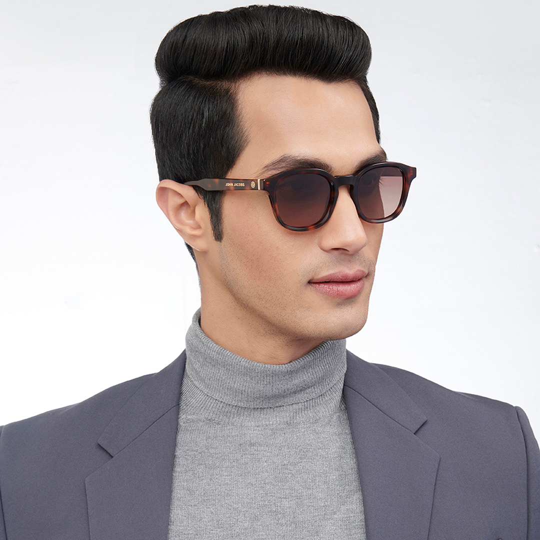 John Jacobs Online Tortoise Full Rim Square right side