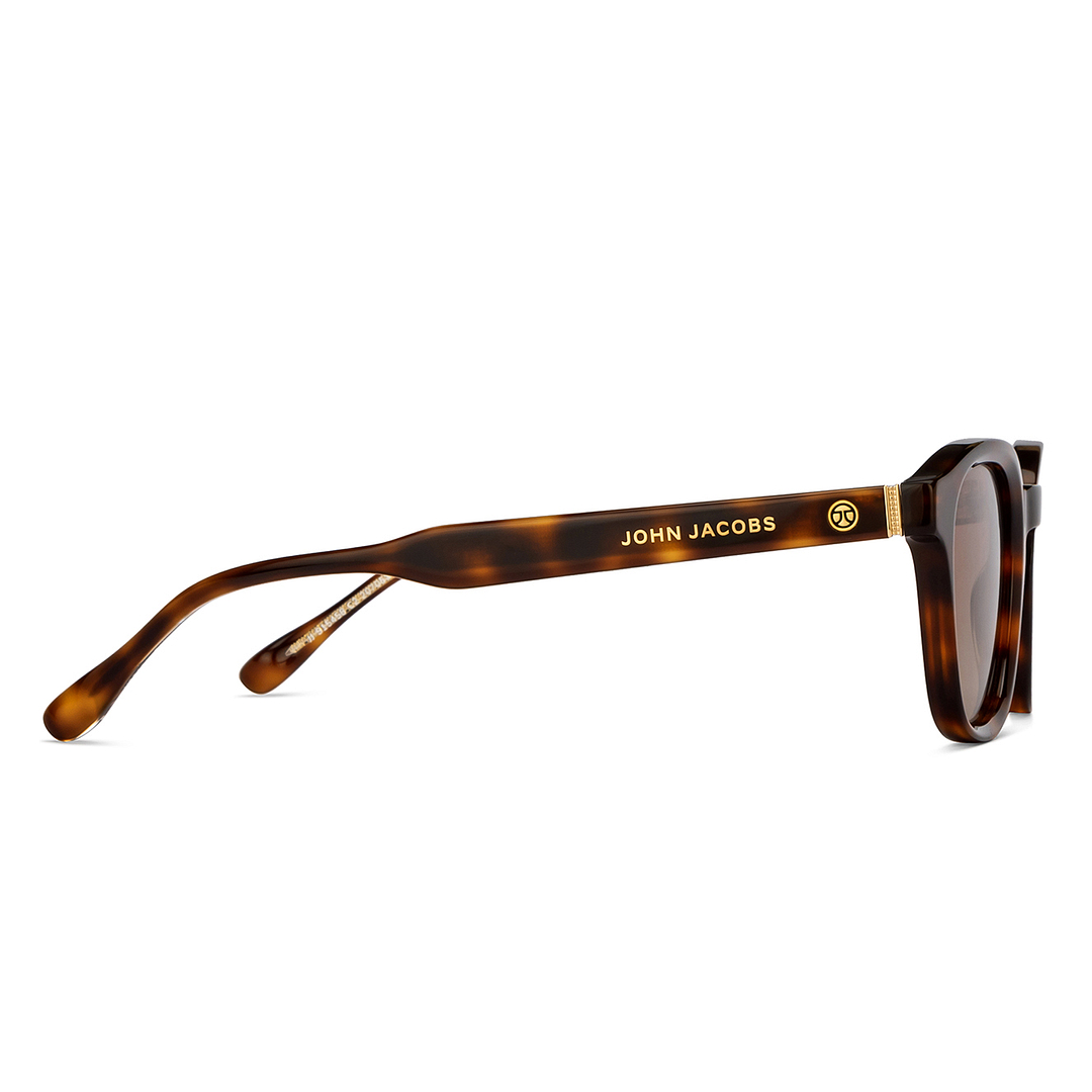 John Jacobs Online Tortoise Full Rim Square left side