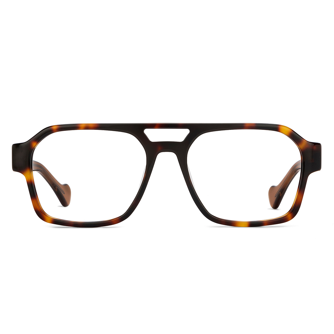 John Jacobs Tortoise Full Rim Geometric right side