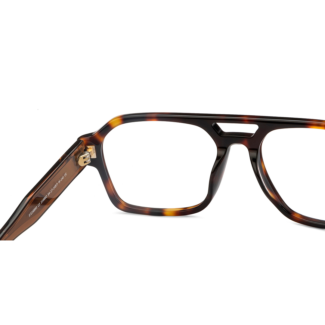 John Jacobs Tortoise Full Rim Geometric right side