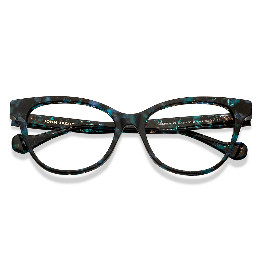 John Jacobs Tortoise Full Rim Cat Eye left side