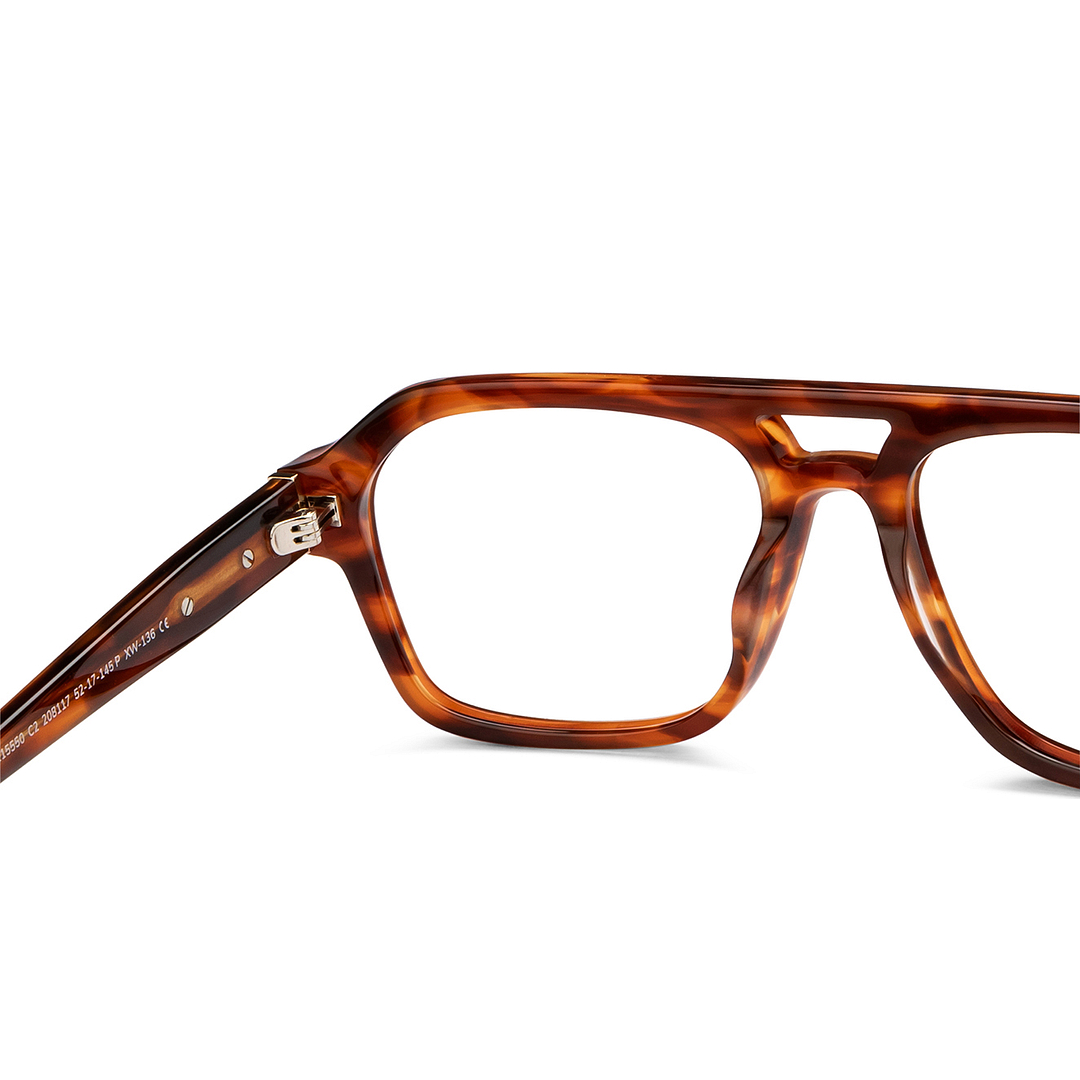 John Jacobs Online Light Brown Full Rim Square right side