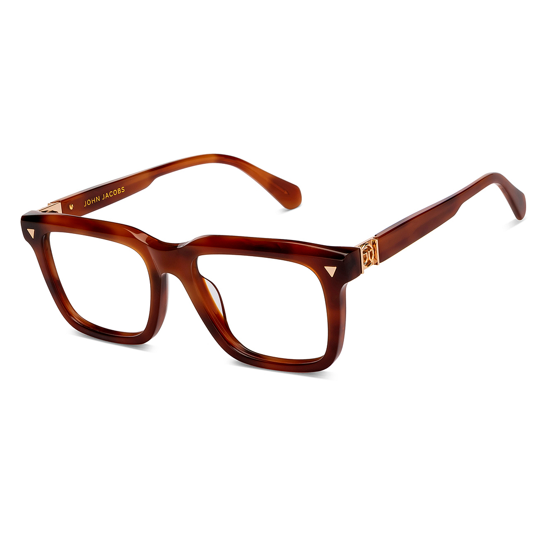 John Jacobs Tortoise Full Rim Square right side