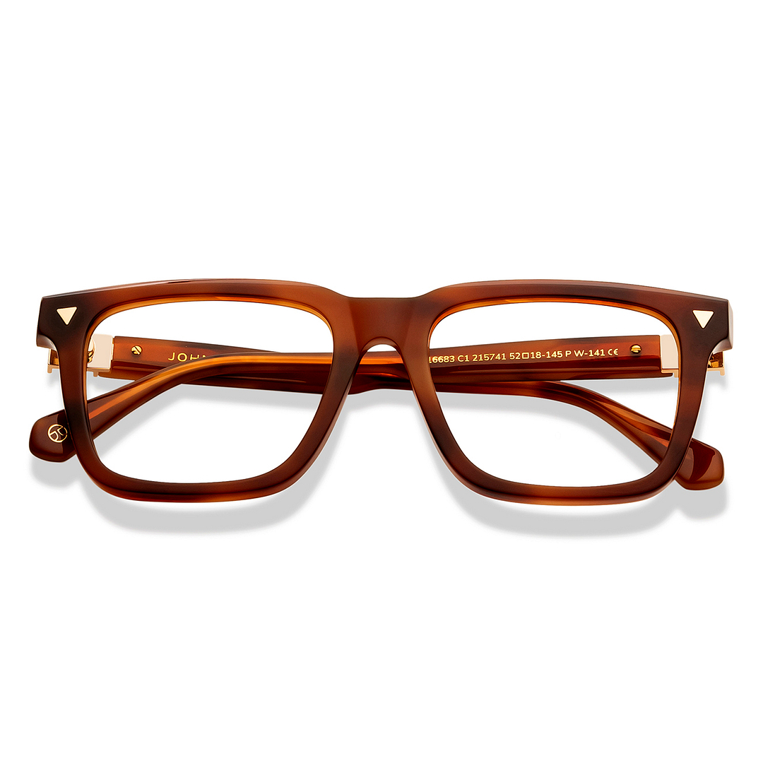 John Jacobs Tortoise Full Rim Square left side