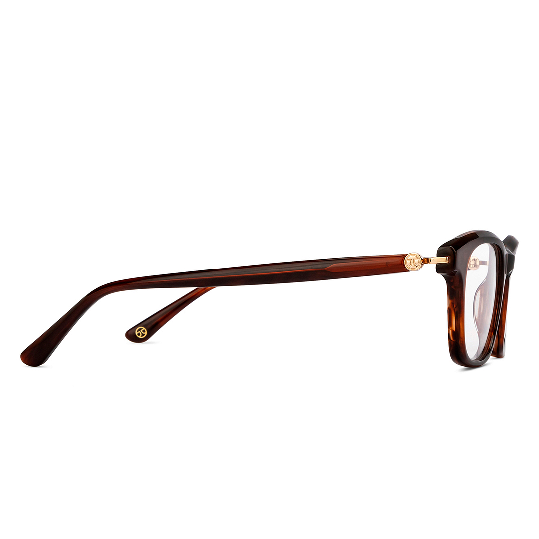 John Jacobs Tortoise Full Rim Rectangle left side