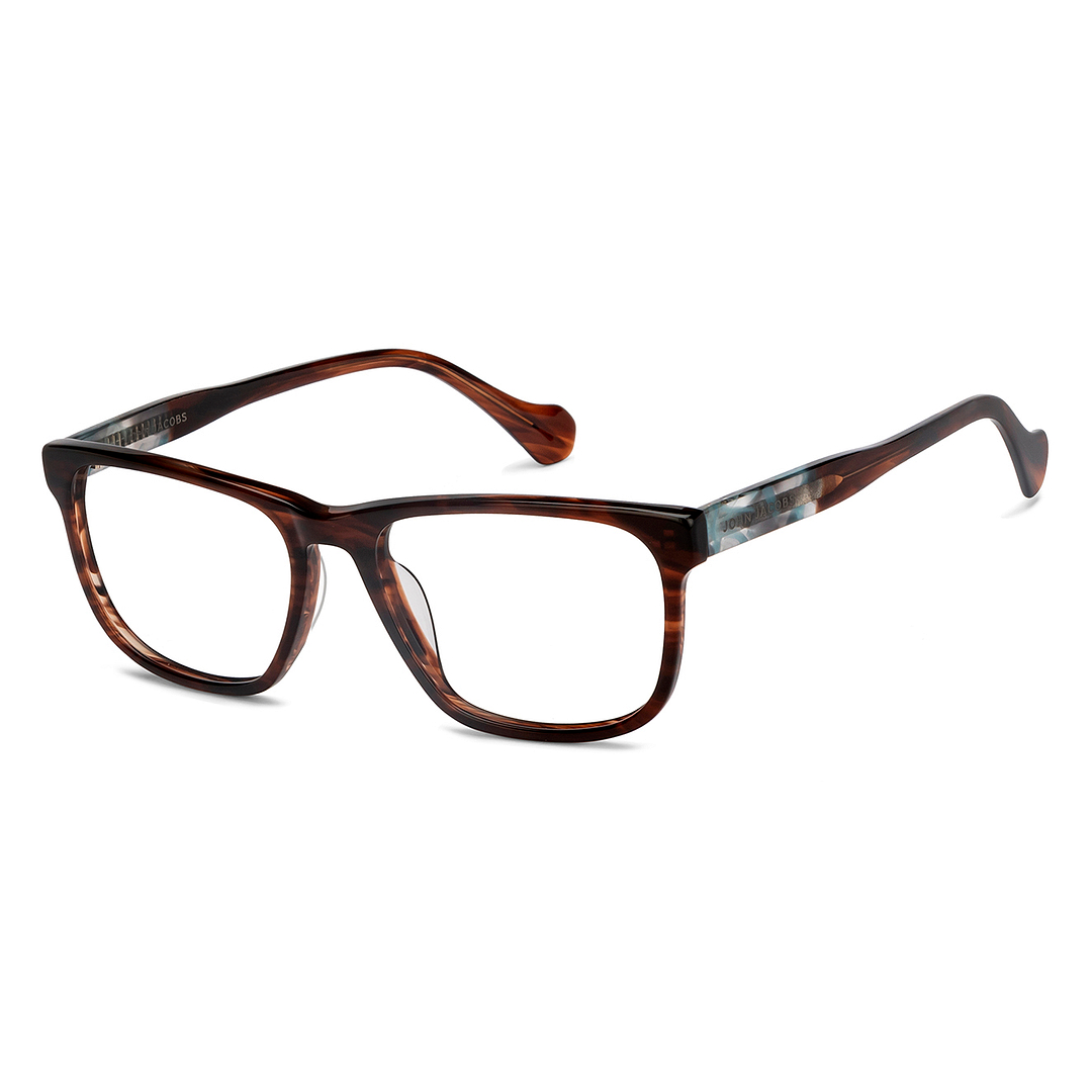 John Jacobs Tortoise Full Rim Square left side