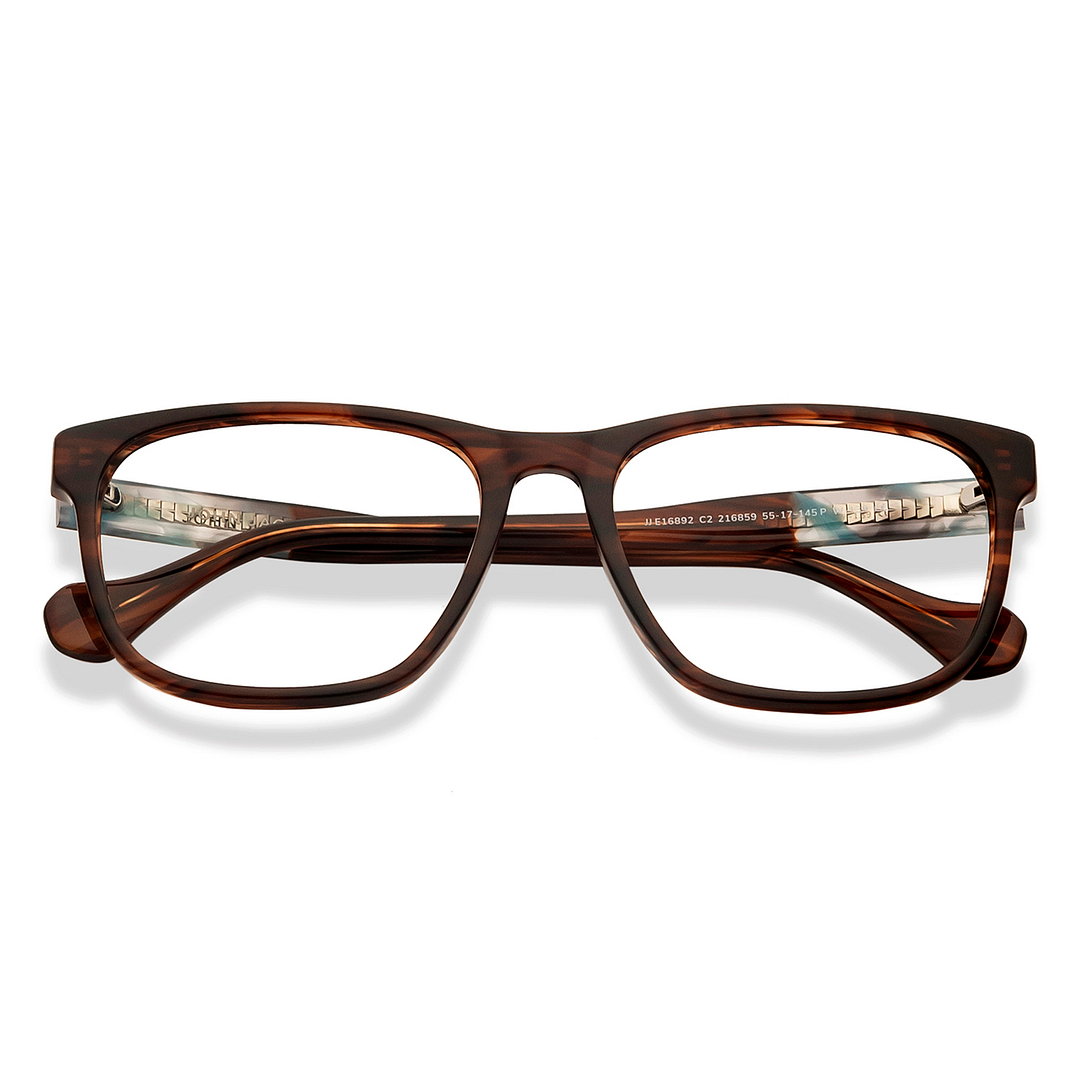John Jacobs Tortoise Full Rim Square left side