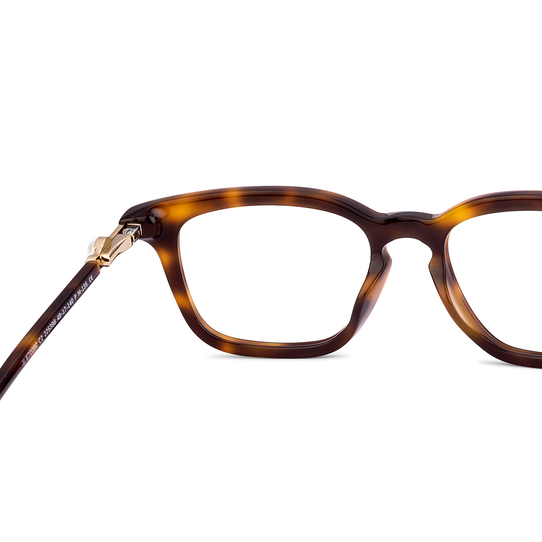 John Jacobs Tortoise Full Rim Rectangle right side