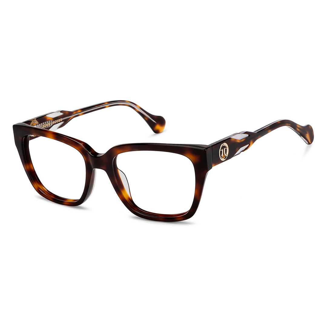 John Jacobs Tortoise Full Rim Square left side
