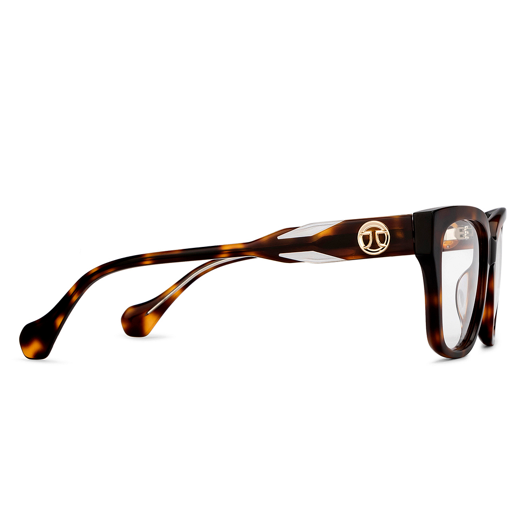 John Jacobs Tortoise Full Rim Square left side