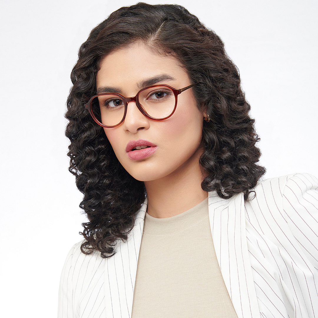 John Jacobs Online Tortoise Full Rim Round right side