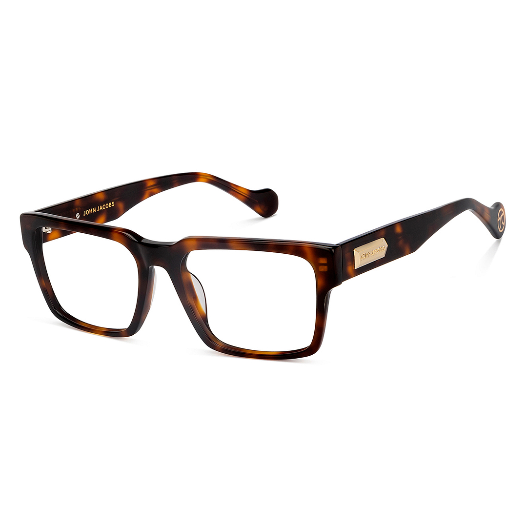 John Jacobs Tortoise Full Rim Square left side