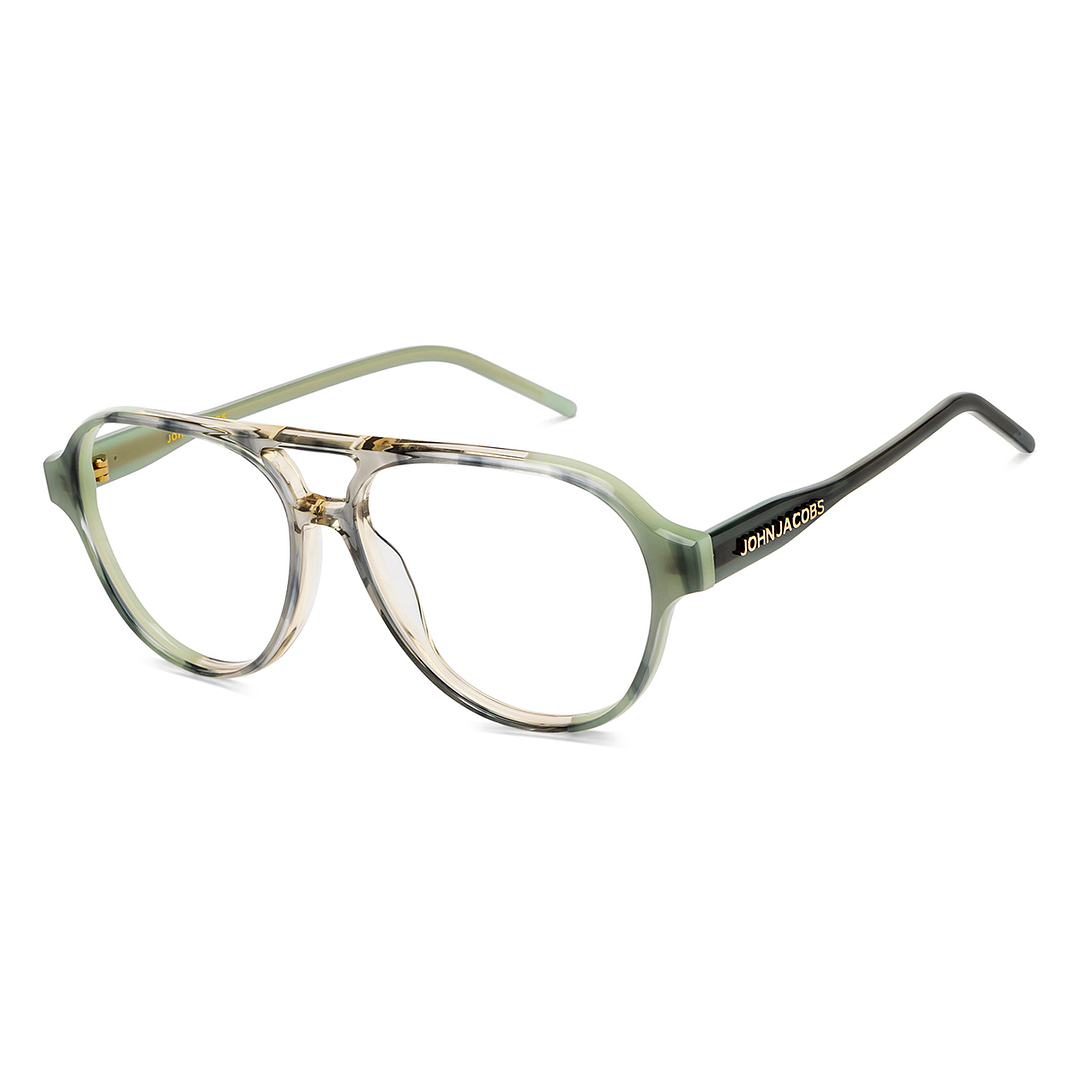 John Jacobs Tortoise Full Rim Aviator right side