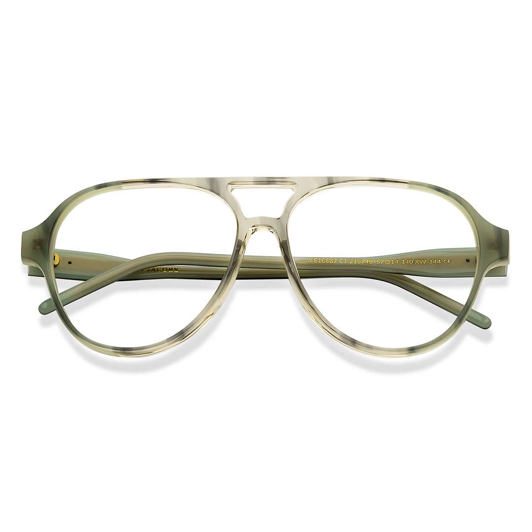 John Jacobs Tortoise Full Rim Aviator left side